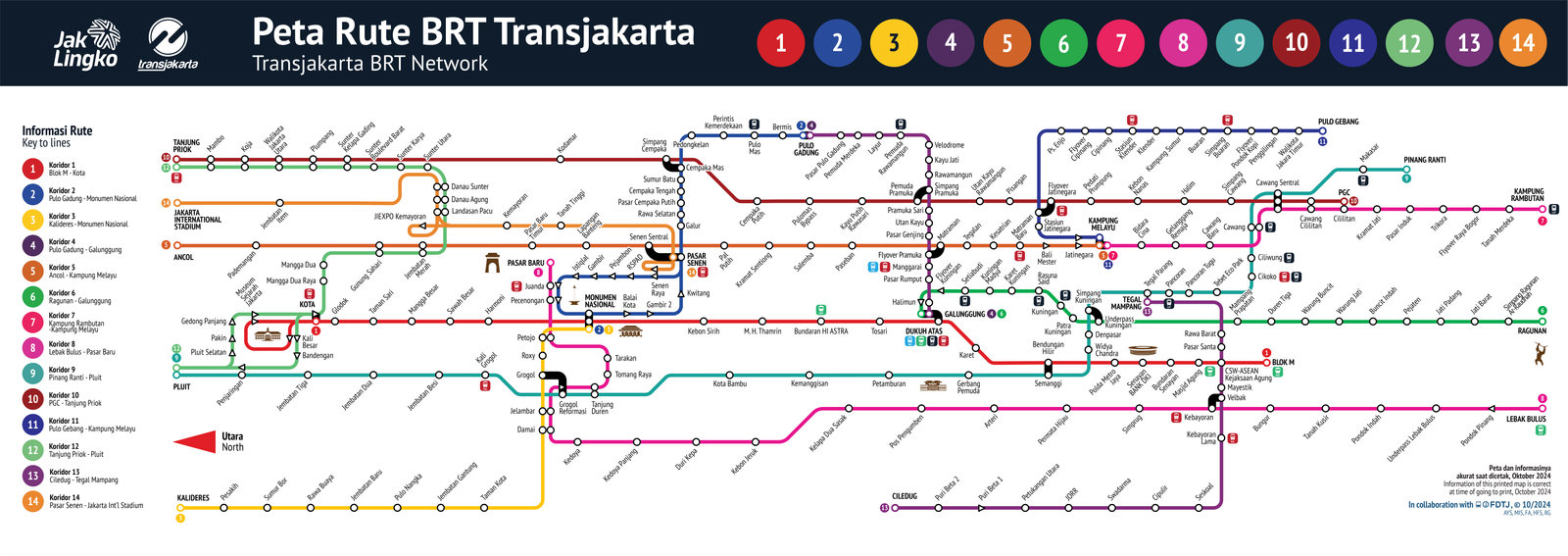 Peta BRT Transjakarta