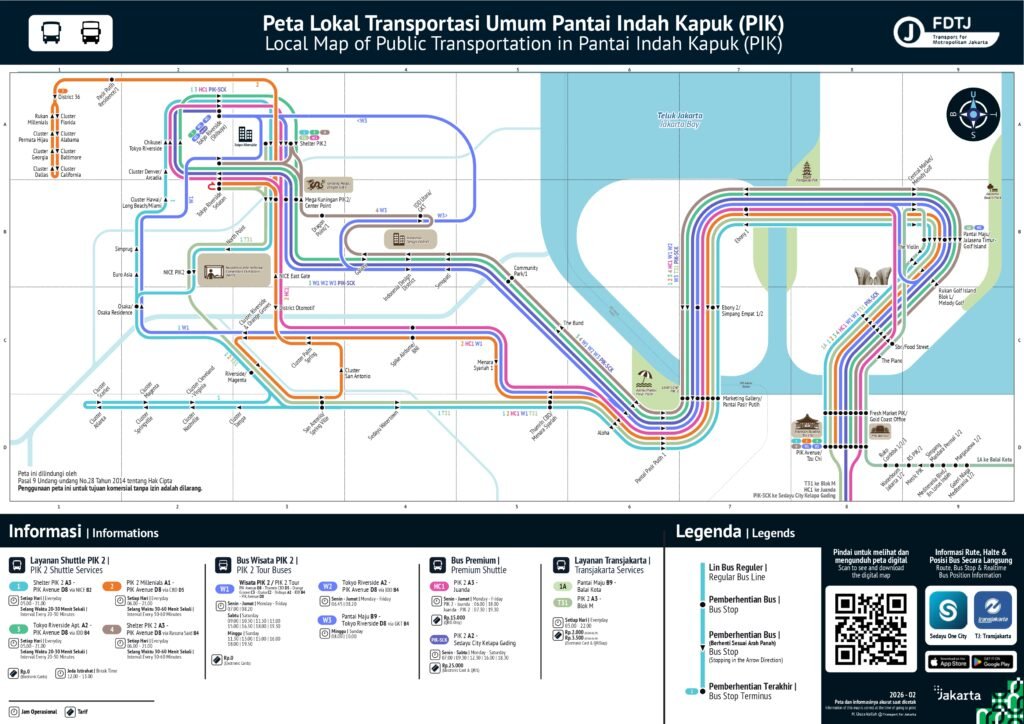 Peta Lokalitas Pantai Indah Kapuk - Jakarta Utara
