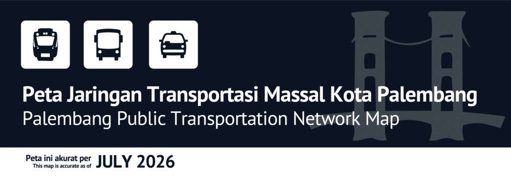 Peta Jaringan Transportasi Massal Kota Palembang